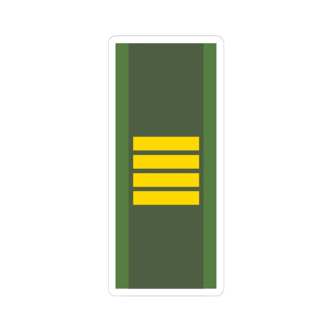 SWE flaggkorpral (Sweden) (Military Rank) STICKER Vinyl Kiss-Cut Decal 4 Inch White - The Sticker Space