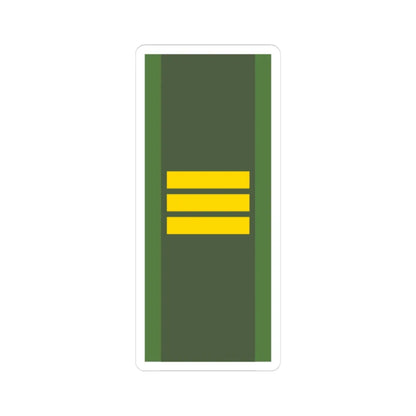 SWE flaggkorpral2 (Sweden) (Military Rank) STICKER Vinyl Kiss-Cut Decal 3 Inch White - The Sticker Space