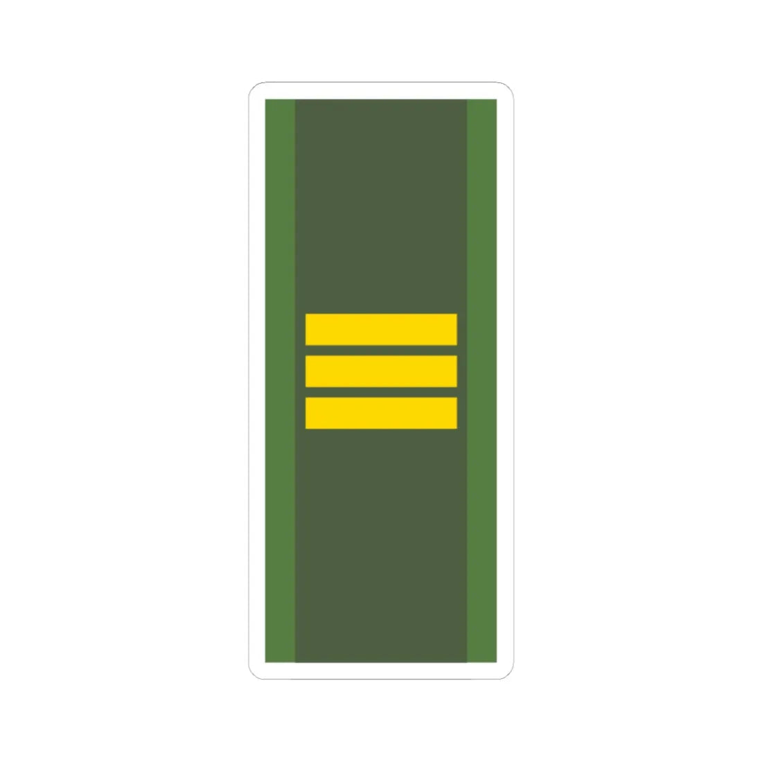 SWE flaggkorpral2 (Sweden) (Military Rank) STICKER Vinyl Kiss-Cut Decal 4 Inch White - The Sticker Space