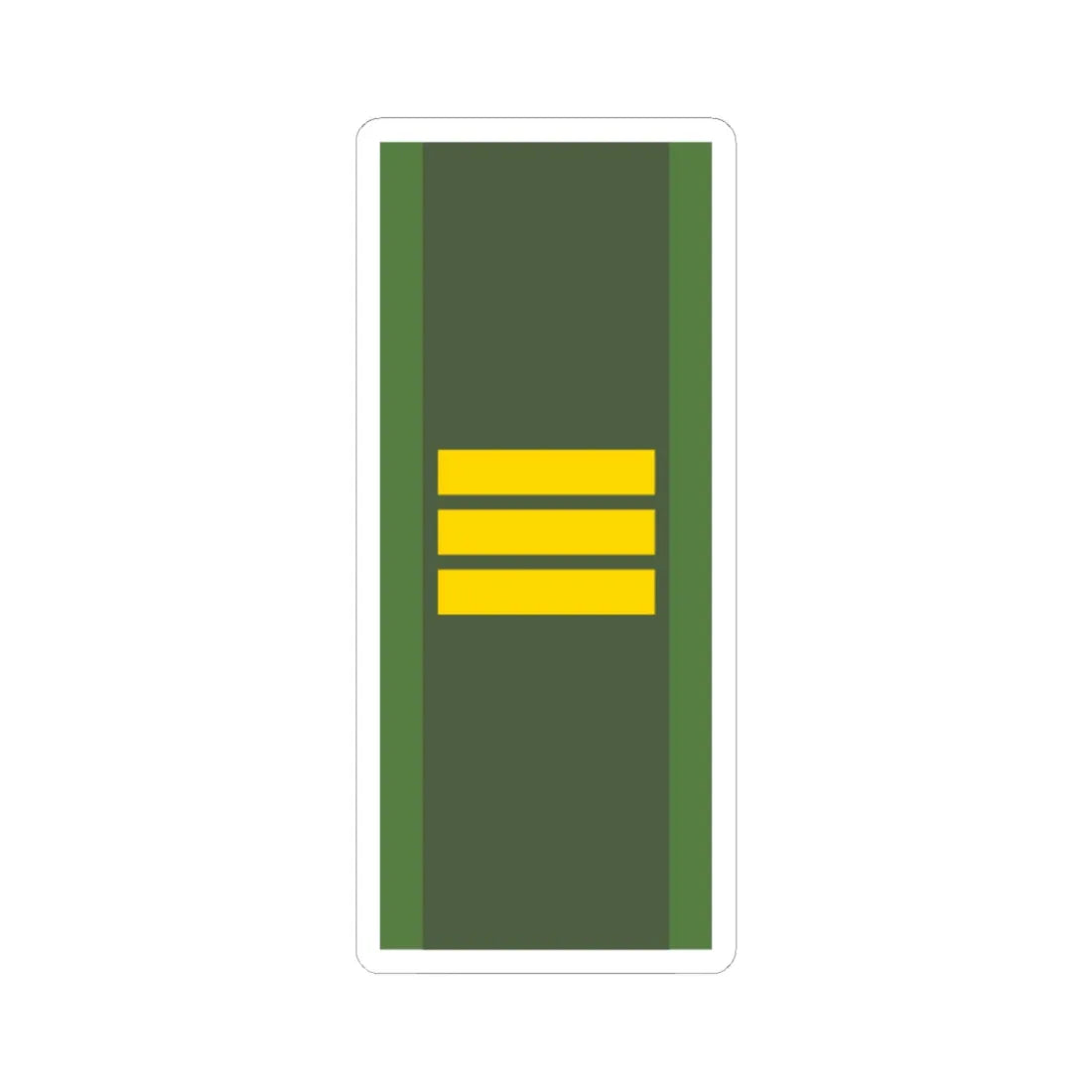 SWE flaggkorpral2 (Sweden) (Military Rank) STICKER Vinyl Kiss-Cut Decal 6 Inch White - The Sticker Space