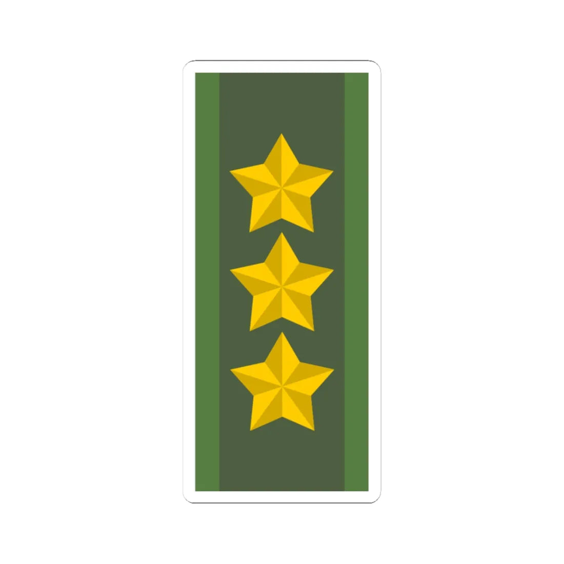 SWE Generallöjtnant (Sweden) (Military Rank) STICKER Vinyl Kiss-Cut Decal 3 Inch White - The Sticker Space