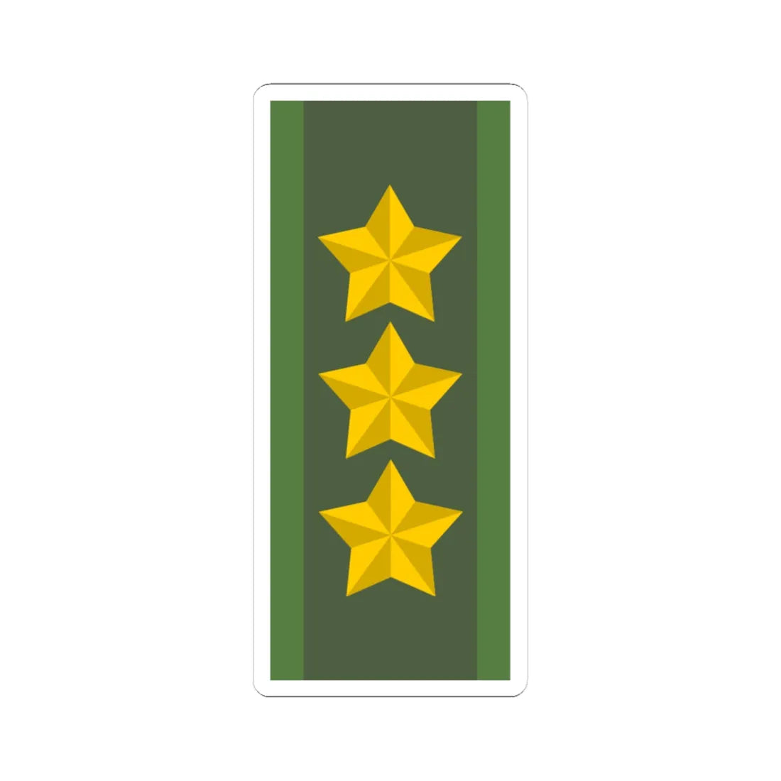 SWE Generallöjtnant (Sweden) (Military Rank) STICKER Vinyl Kiss-Cut Decal 4 Inch White - The Sticker Space