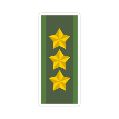 SWE Generallöjtnant (Sweden) (Military Rank) STICKER Vinyl Kiss-Cut Decal 4 Inch White - The Sticker Space