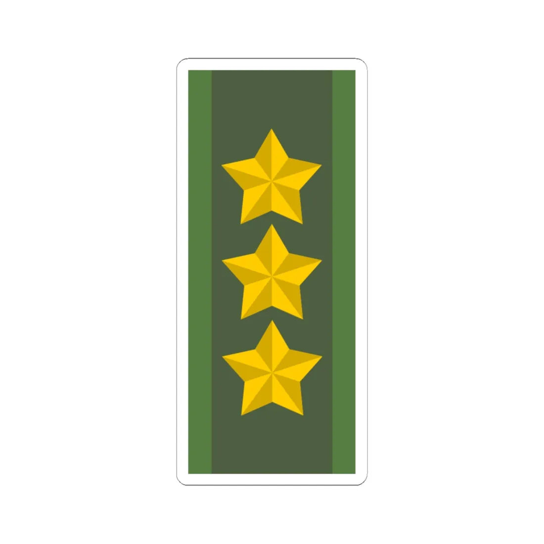 SWE Generallöjtnant (Sweden) (Military Rank) STICKER Vinyl Kiss-Cut Decal 6 Inch White - The Sticker Space