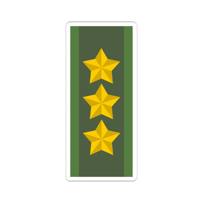 SWE Generallöjtnant (Sweden) (Military Rank) STICKER Vinyl Kiss-Cut Decal 6 Inch White - The Sticker Space