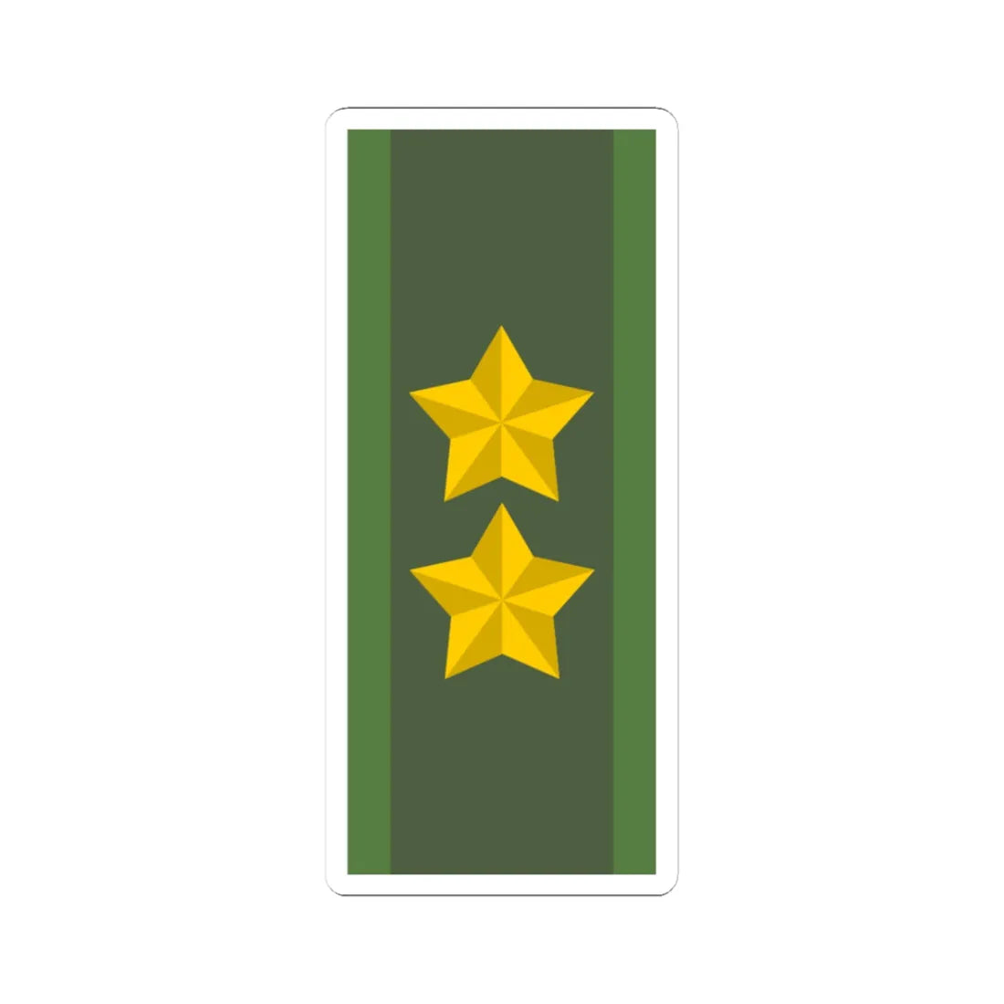 SWE Generalmajor (Sweden) (Military Rank) STICKER Vinyl Kiss-Cut Decal 3 Inch White - The Sticker Space