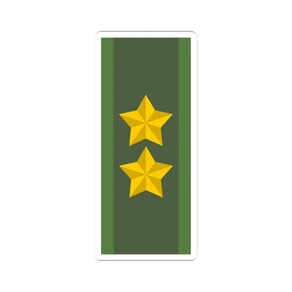 SWE Generalmajor (Sweden) (Military Rank) STICKER Vinyl Kiss-Cut Decal 3 Inch White - The Sticker Space