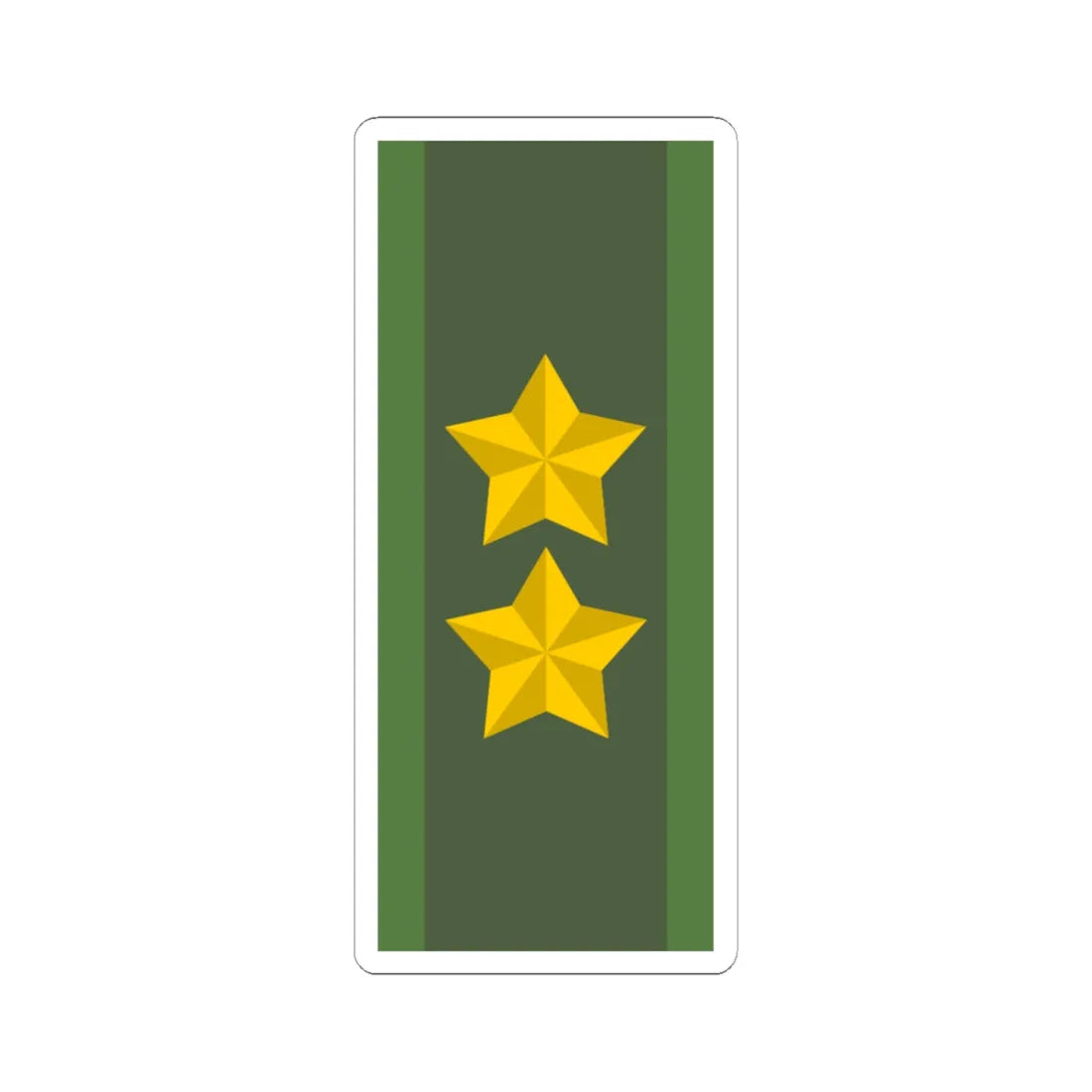 SWE Generalmajor (Sweden) (Military Rank) STICKER Vinyl Kiss-Cut Decal 6 Inch White - The Sticker Space