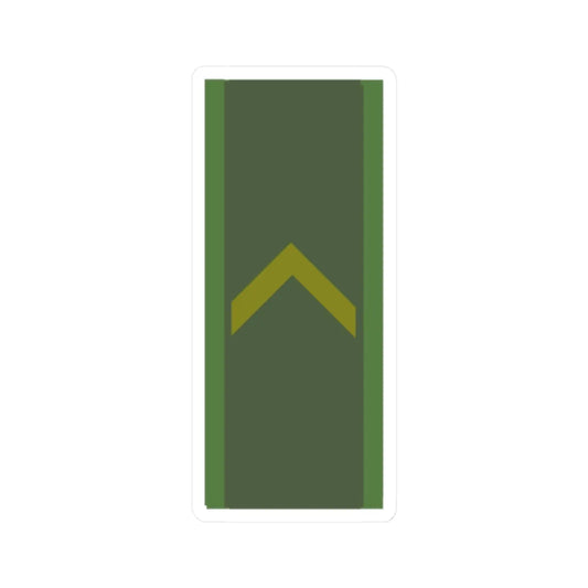 SWE Kadett1 (Sweden) (Military Rank) STICKER Vinyl Kiss-Cut Decal 2 Inch White - The Sticker Space