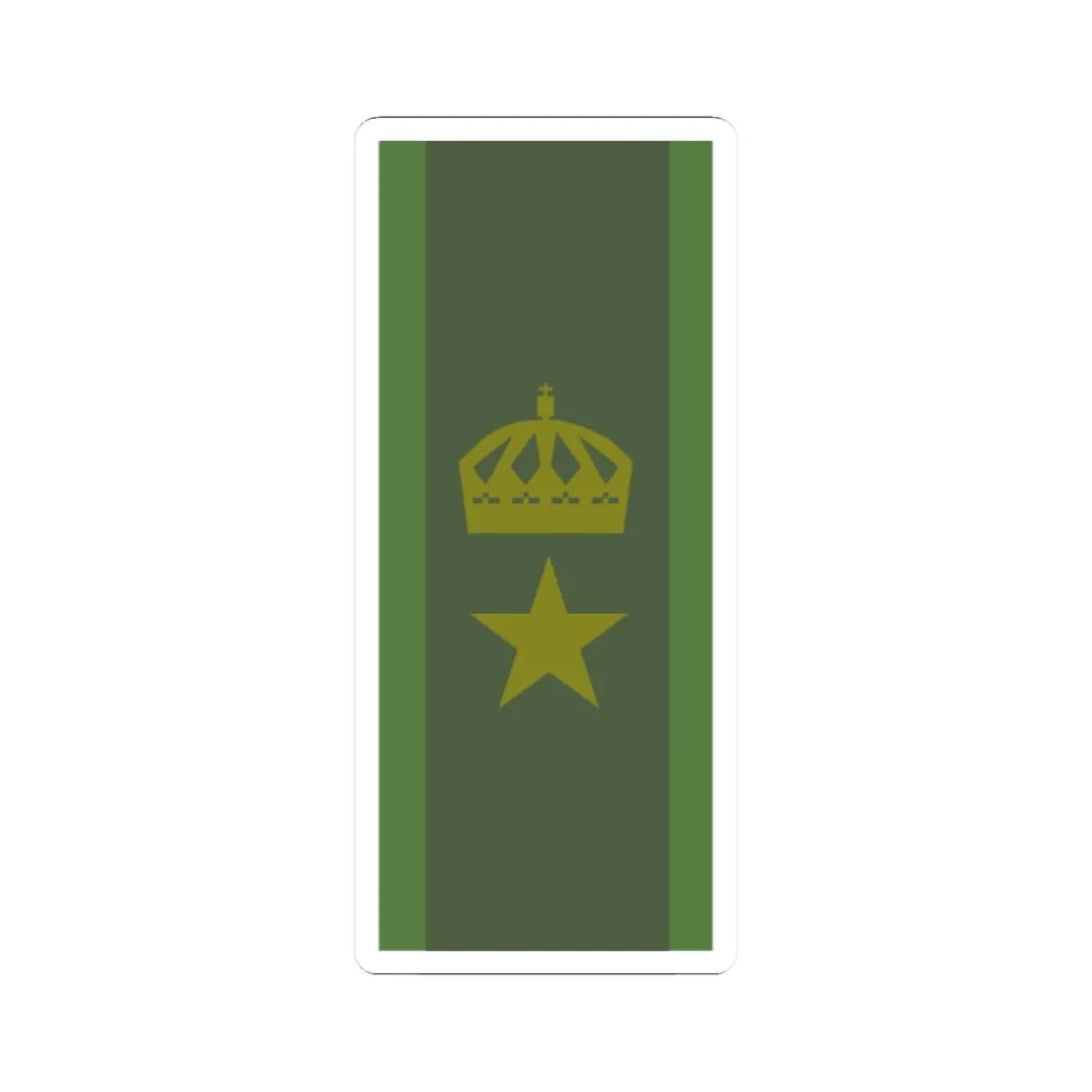 SWE major (Sweden) (Military Rank) STICKER Vinyl Kiss-Cut Decal 2 Inch White - The Sticker Space