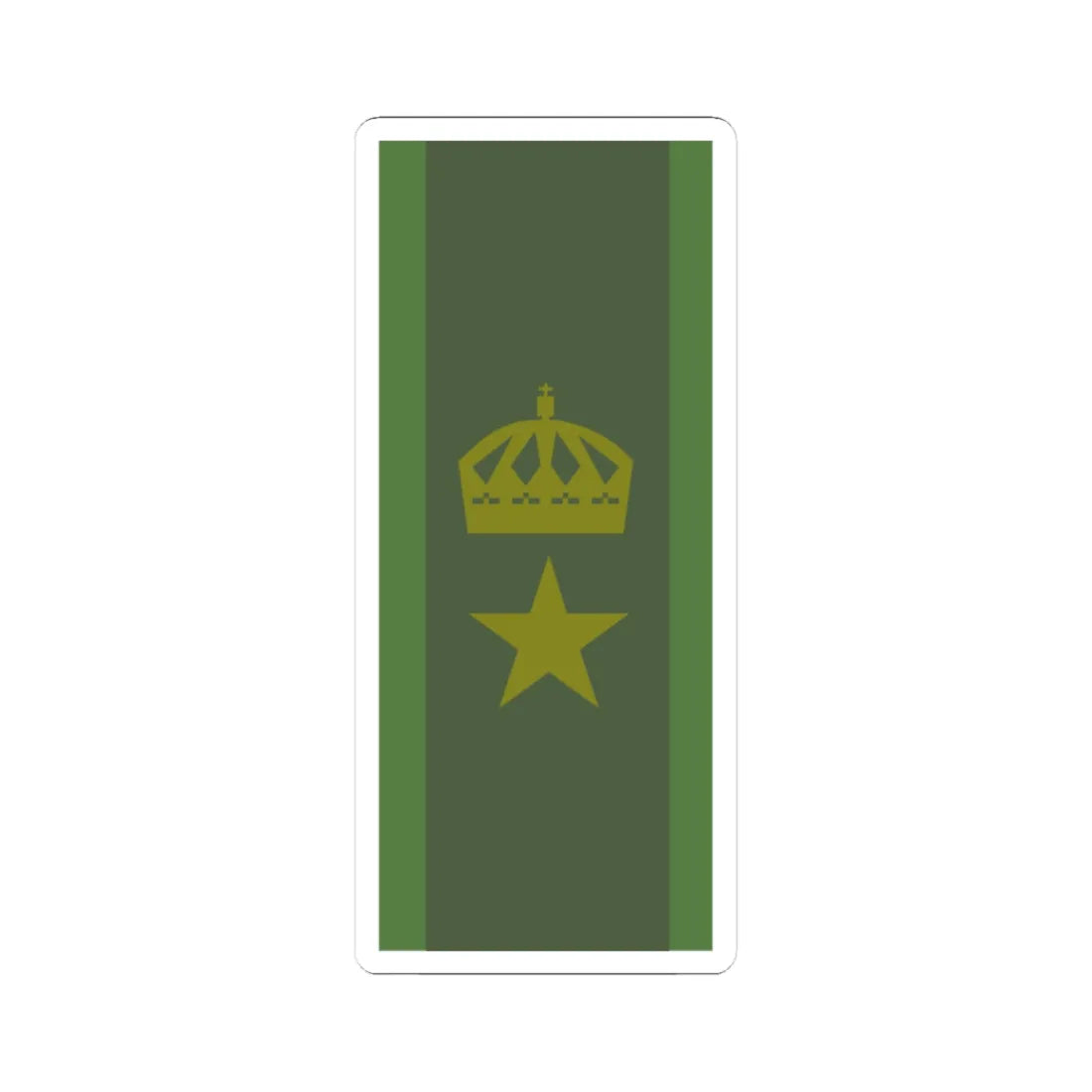 SWE major (Sweden) (Military Rank) STICKER Vinyl Kiss-Cut Decal 3 Inch White - The Sticker Space
