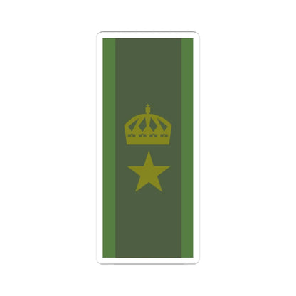 SWE major (Sweden) (Military Rank) STICKER Vinyl Kiss-Cut Decal 3 Inch White - The Sticker Space