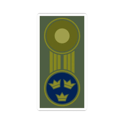 SWE mössmärke blått (Sweden) (Military Rank) STICKER Vinyl Kiss-Cut Decal 3 Inch White - The Sticker Space