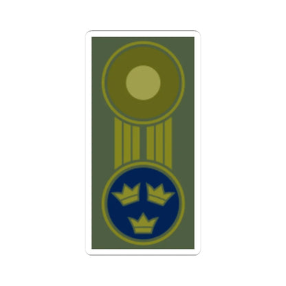 SWE mössmärke blått (Sweden) (Military Rank) STICKER Vinyl Kiss-Cut Decal 4 Inch White - The Sticker Space