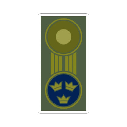 SWE mössmärke blått (Sweden) (Military Rank) STICKER Vinyl Kiss-Cut Decal 6 Inch White - The Sticker Space
