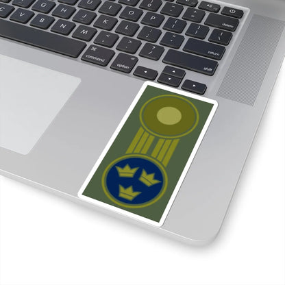 SWE mössmärke blått (Sweden) (Military Rank) STICKER Vinyl Kiss-Cut Decal - The Sticker Space