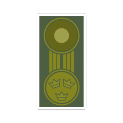 SWE mössmärke brunt (Sweden) (Military Rank) STICKER Vinyl Kiss-Cut Decal 2 Inch White - The Sticker Space