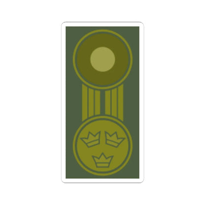 SWE mössmärke brunt (Sweden) (Military Rank) STICKER Vinyl Kiss-Cut Decal 6 Inch White - The Sticker Space