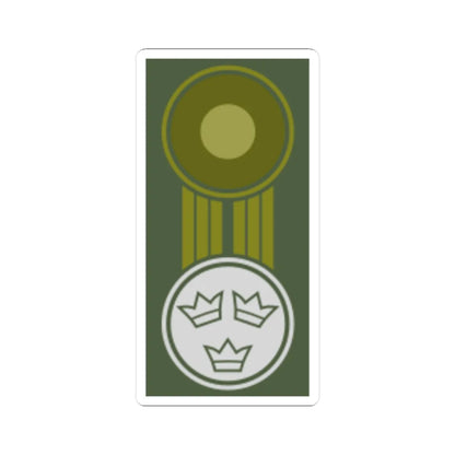 SWE mössmärke vit (Sweden) (Military Rank) STICKER Vinyl Kiss-Cut Decal 2 Inch White - The Sticker Space