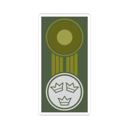 SWE mössmärke vit (Sweden) (Military Rank) STICKER Vinyl Kiss-Cut Decal 6 Inch White - The Sticker Space