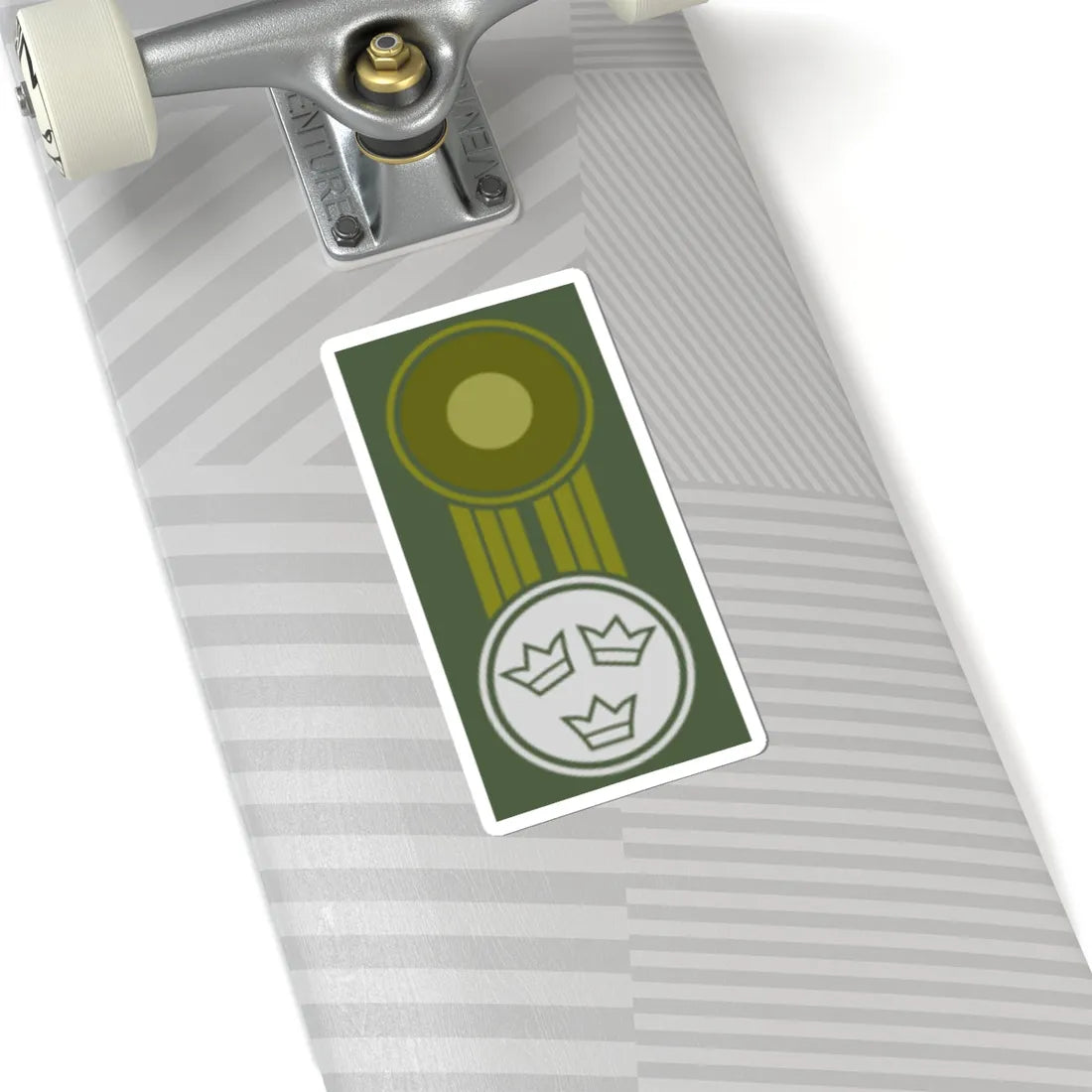 SWE mössmärke vit (Sweden) (Military Rank) STICKER Vinyl Kiss-Cut Decal - The Sticker Space