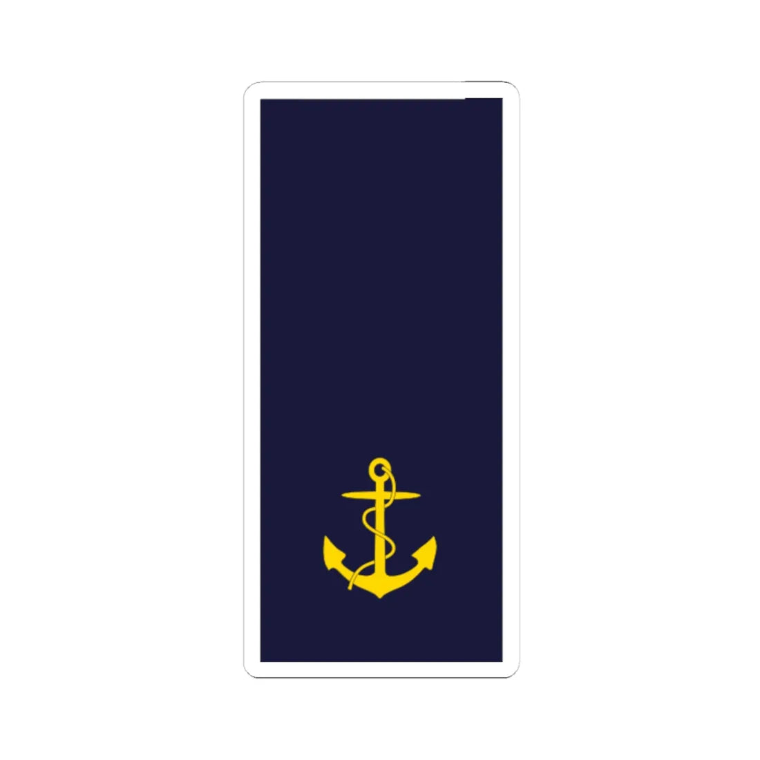 SWE Navy 0bar (Sweden) (Military Rank) STICKER Vinyl Kiss-Cut Decal 4 Inch White - The Sticker Space