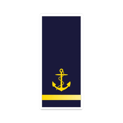 SWE Navy 1Stripes (Sweden) (Military Rank) STICKER Vinyl Kiss-Cut Decal 2 Inch White - The Sticker Space