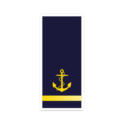 SWE Navy 1Stripes (Sweden) (Military Rank) STICKER Vinyl Kiss-Cut Decal 3 Inch White - The Sticker Space