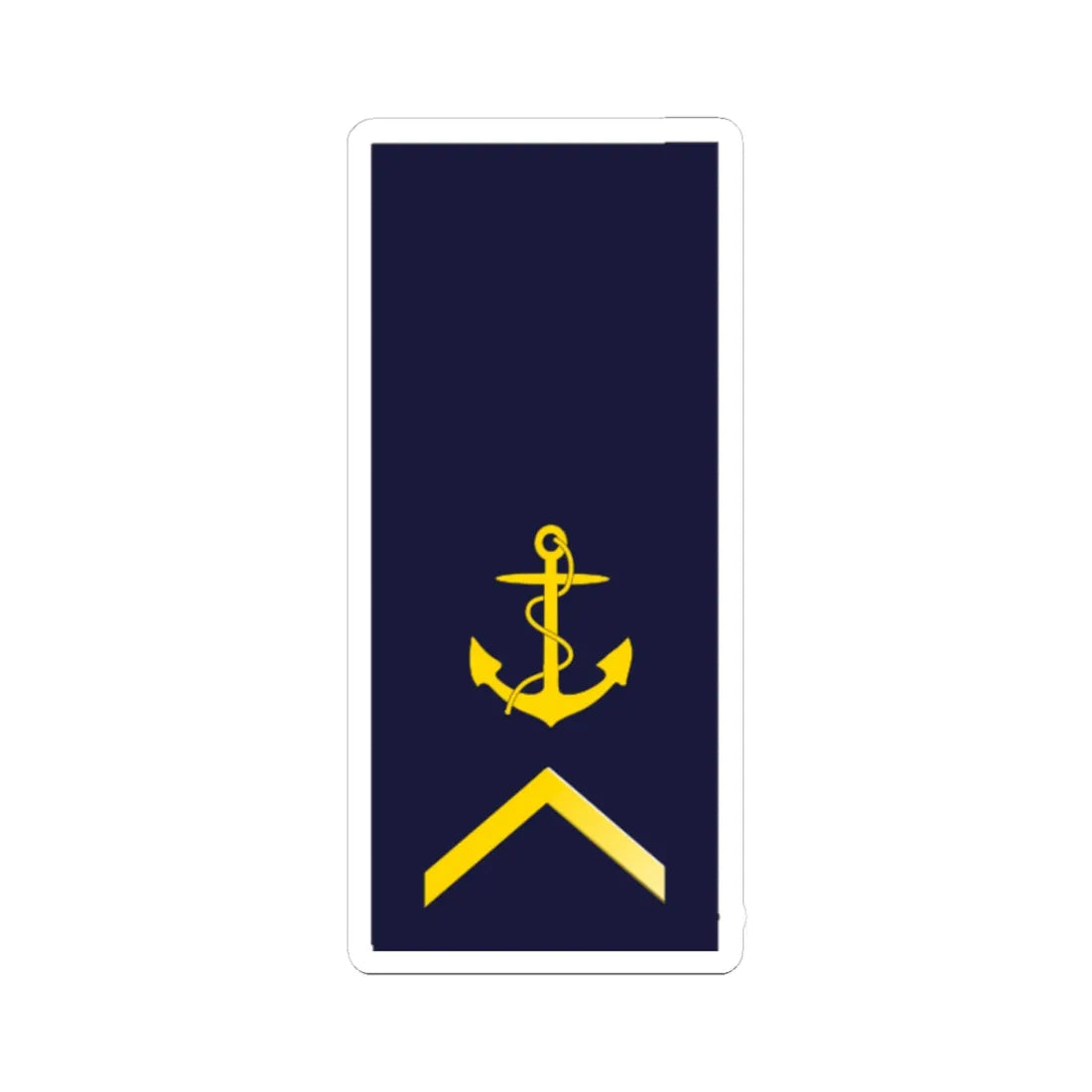 SWE Navy 1UpArrow (Sweden) (Military Rank) STICKER Vinyl Kiss-Cut Decal 3 Inch White - The Sticker Space