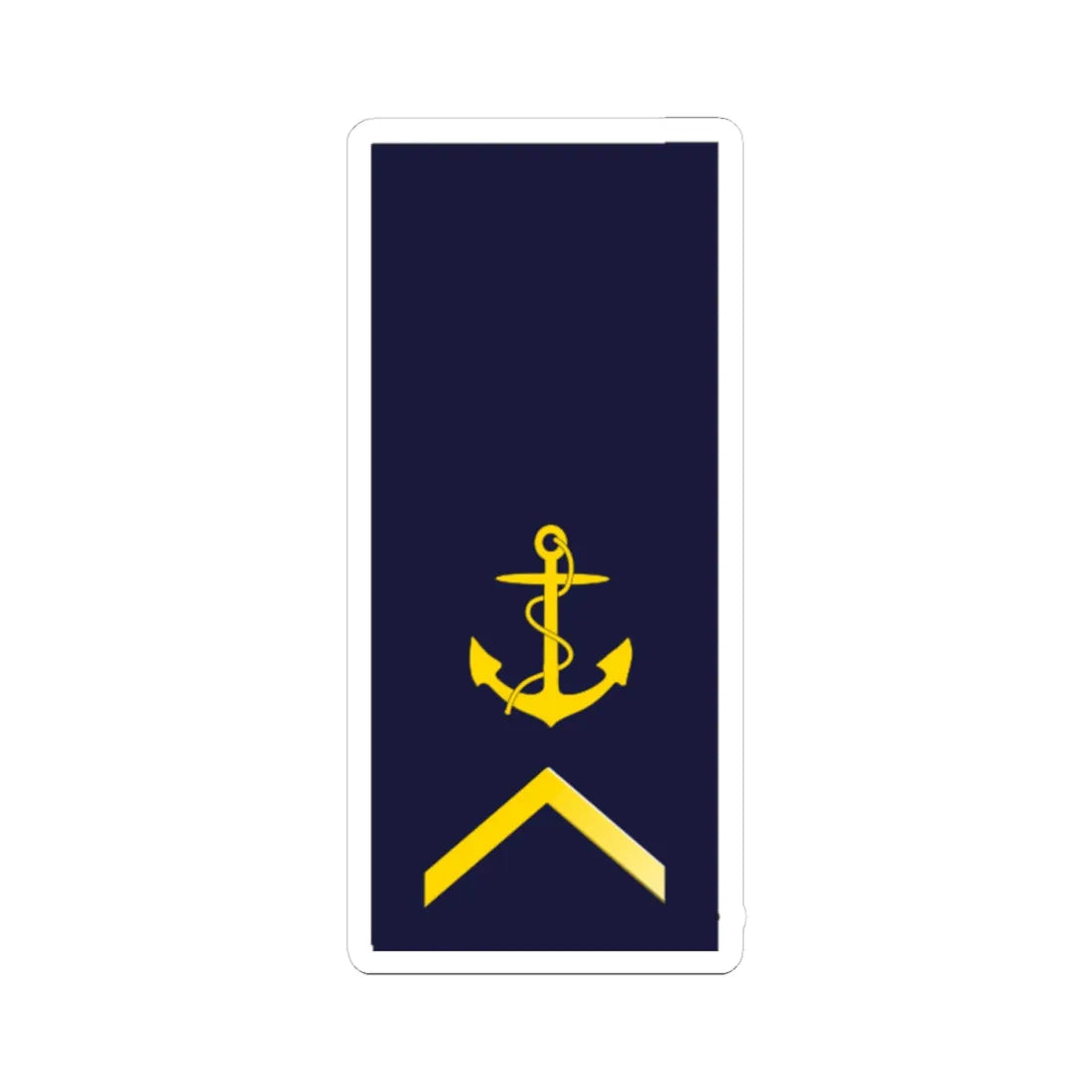 SWE Navy 1UpArrow (Sweden) (Military Rank) STICKER Vinyl Kiss-Cut Decal 4 Inch White - The Sticker Space