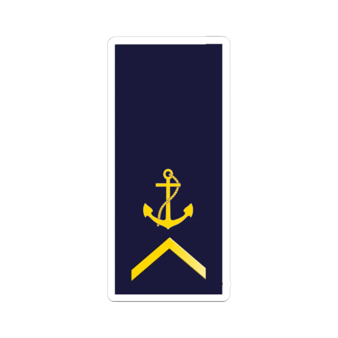 SWE Navy 1UpArrowB (Sweden) (Military Rank) STICKER Vinyl Kiss-Cut Decal 3 Inch White - The Sticker Space