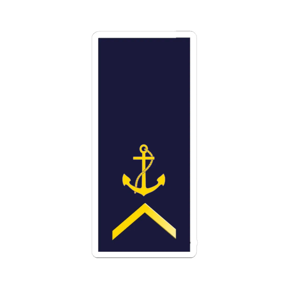 SWE Navy 1UpArrowB (Sweden) (Military Rank) STICKER Vinyl Kiss-Cut Decal 4 Inch White - The Sticker Space