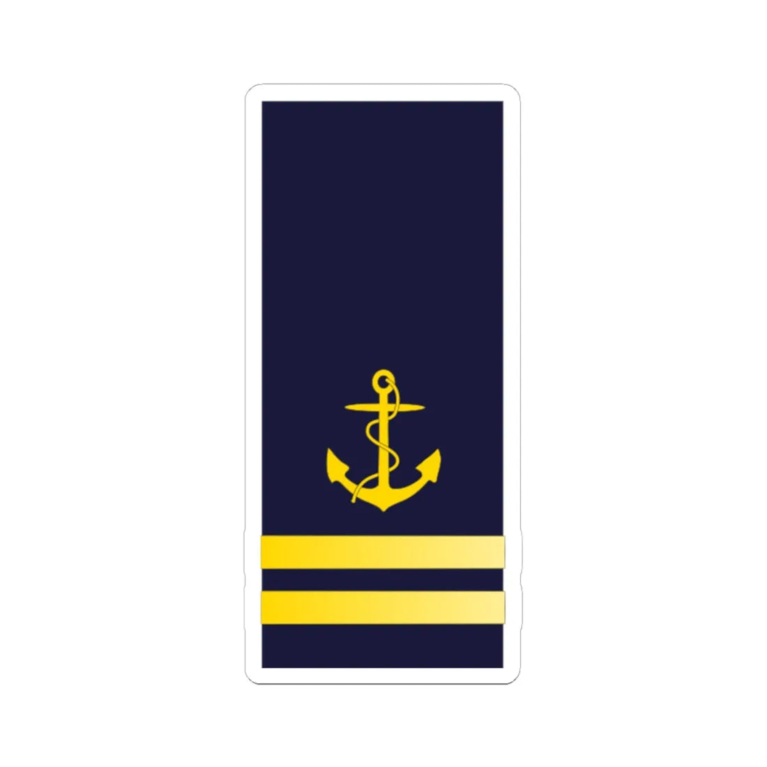 SWE Navy 2Stripes (Sweden) (Military Rank) STICKER Vinyl Kiss-Cut Decal 6 Inch White - The Sticker Space