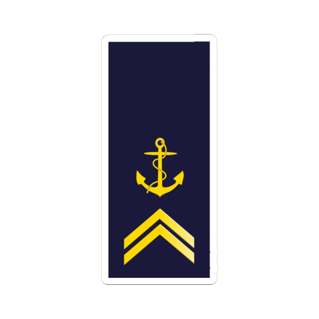 SWE Navy 2UpArrow (Sweden) (Military Rank) STICKER Vinyl Kiss-Cut Decal 4 Inch White - The Sticker Space