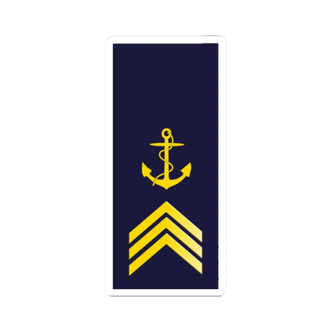 SWE Navy 3UpArrow (Sweden) (Military Rank) STICKER Vinyl Kiss-Cut Decal 2 Inch White - The Sticker Space