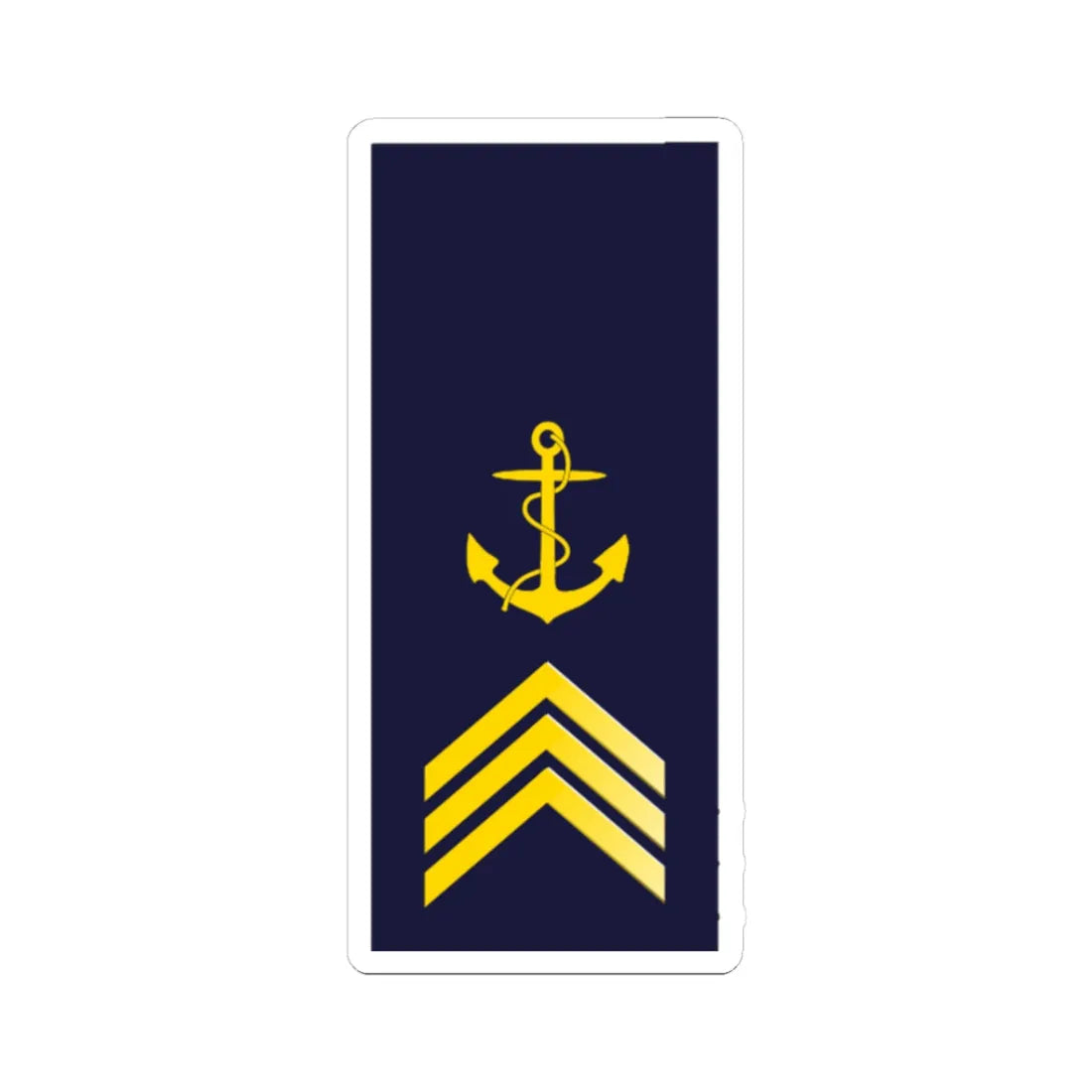 SWE Navy 3UpArrow (Sweden) (Military Rank) STICKER Vinyl Kiss-Cut Decal 3 Inch White - The Sticker Space