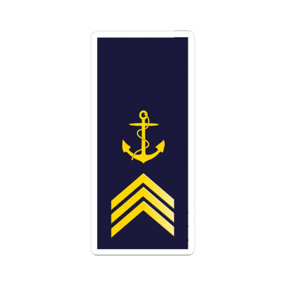 SWE Navy 3UpArrow (Sweden) (Military Rank) STICKER Vinyl Kiss-Cut Decal 3 Inch White - The Sticker Space