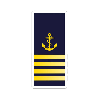 SWE Navy 4Stripes (Sweden) (Military Rank) STICKER Vinyl Kiss-Cut Decal 4 Inch White - The Sticker Space