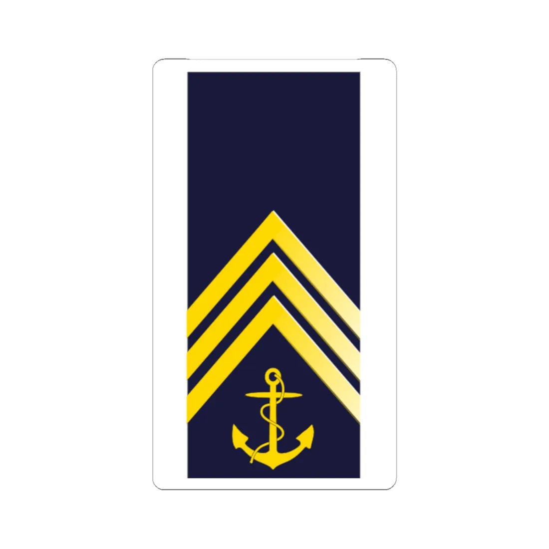 SWE Navy Kadett3 (Sweden) (Military Rank) STICKER Vinyl Kiss-Cut Decal 6 Inch White - The Sticker Space