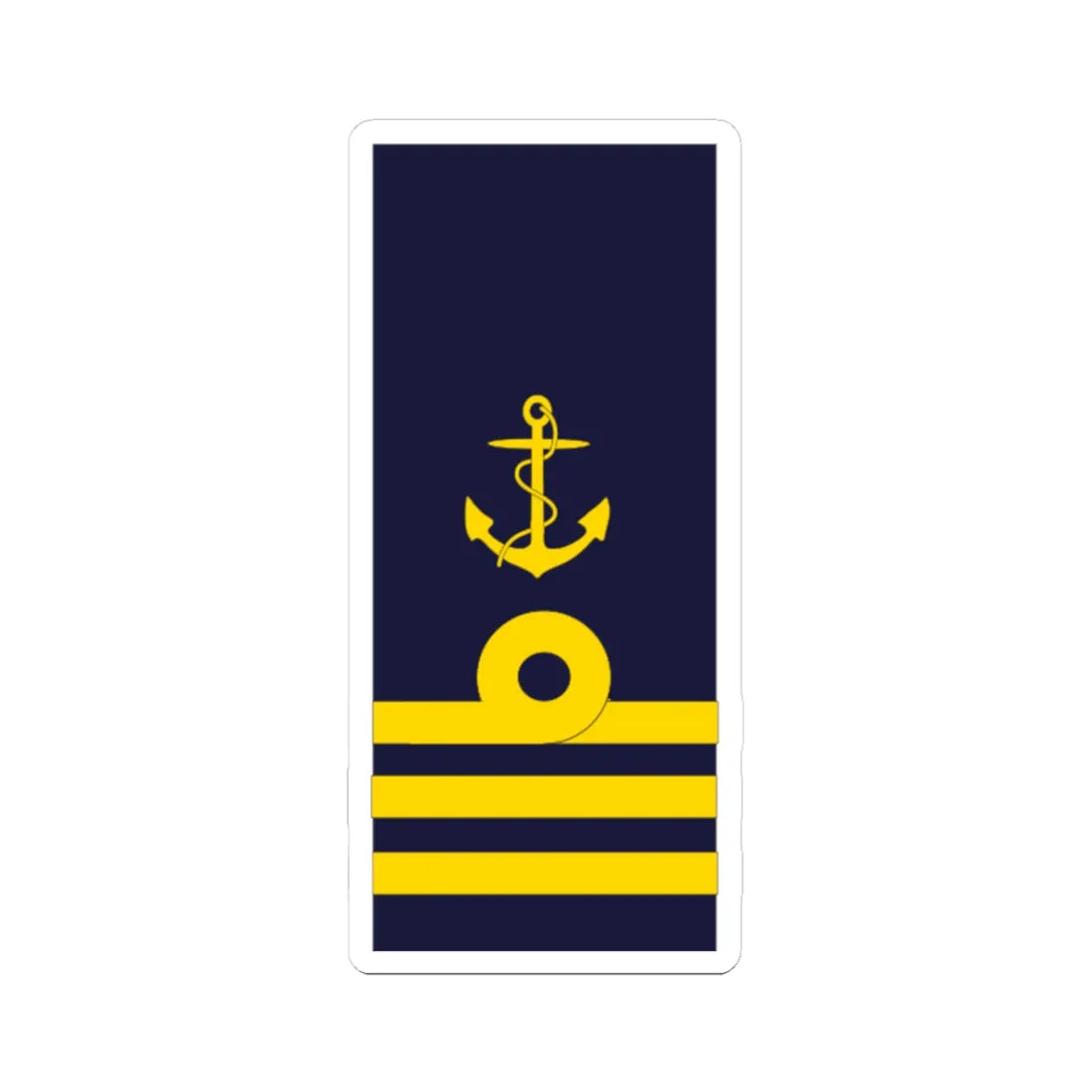 SWE Navy OR9joke (Sweden) (Military Rank) STICKER Vinyl Kiss-Cut Decal 3 Inch White - The Sticker Space