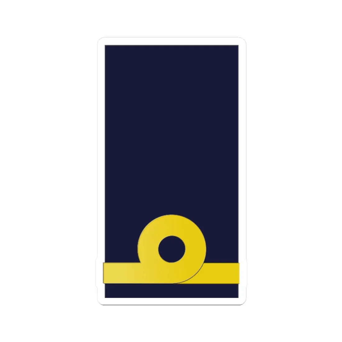 SWE NavyOF1a (Sweden) (Military Rank) STICKER Vinyl Kiss-Cut Decal 2 Inch White - The Sticker Space