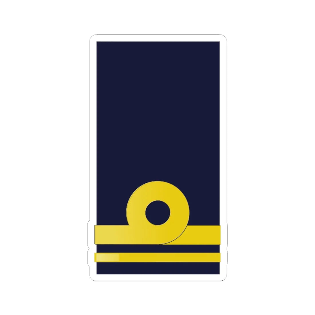 SWE NavyOF1b (Sweden) (Military Rank) STICKER Vinyl Kiss-Cut Decal 6 Inch White - The Sticker Space