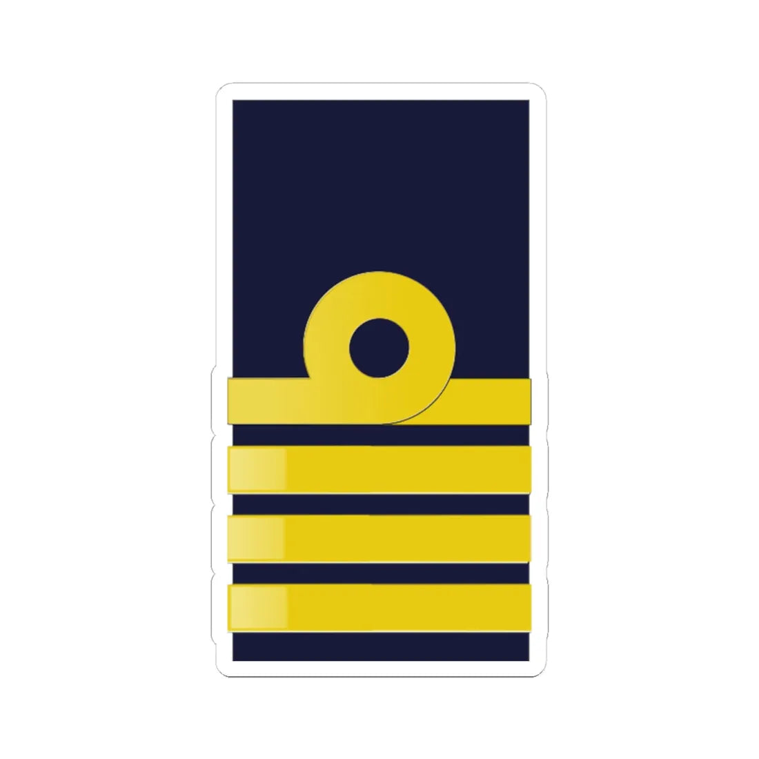 SWE NavyOF5 (Sweden) (Military Rank) STICKER Vinyl Kiss-Cut Decal 4 Inch White - The Sticker Space