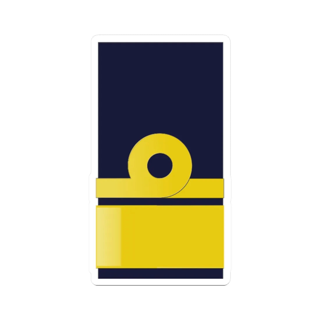 SWE NavyOF7 (Sweden) (Military Rank) STICKER Vinyl Kiss-Cut Decal 2 Inch White - The Sticker Space