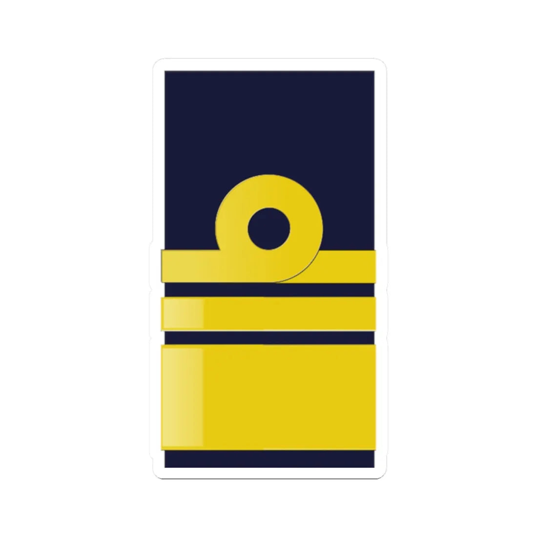 SWE NavyOF8 (Sweden) (Military Rank) STICKER Vinyl Kiss-Cut Decal 2 Inch White - The Sticker Space