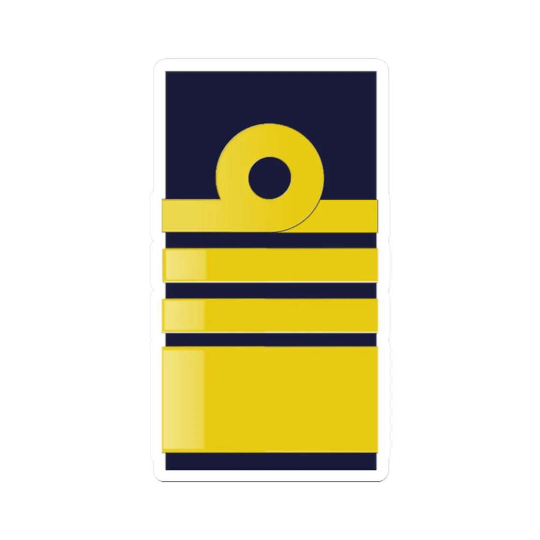 SWE NavyOF9 (Sweden) (Military Rank) STICKER Vinyl Kiss-Cut Decal 2 Inch White - The Sticker Space