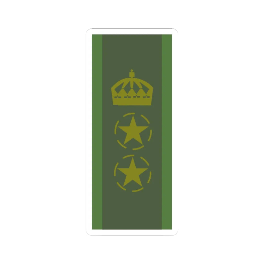SWE Regementsförvaltare (Sweden) (Military Rank) STICKER Vinyl Kiss-Cut Decal 2 Inch White - The Sticker Space