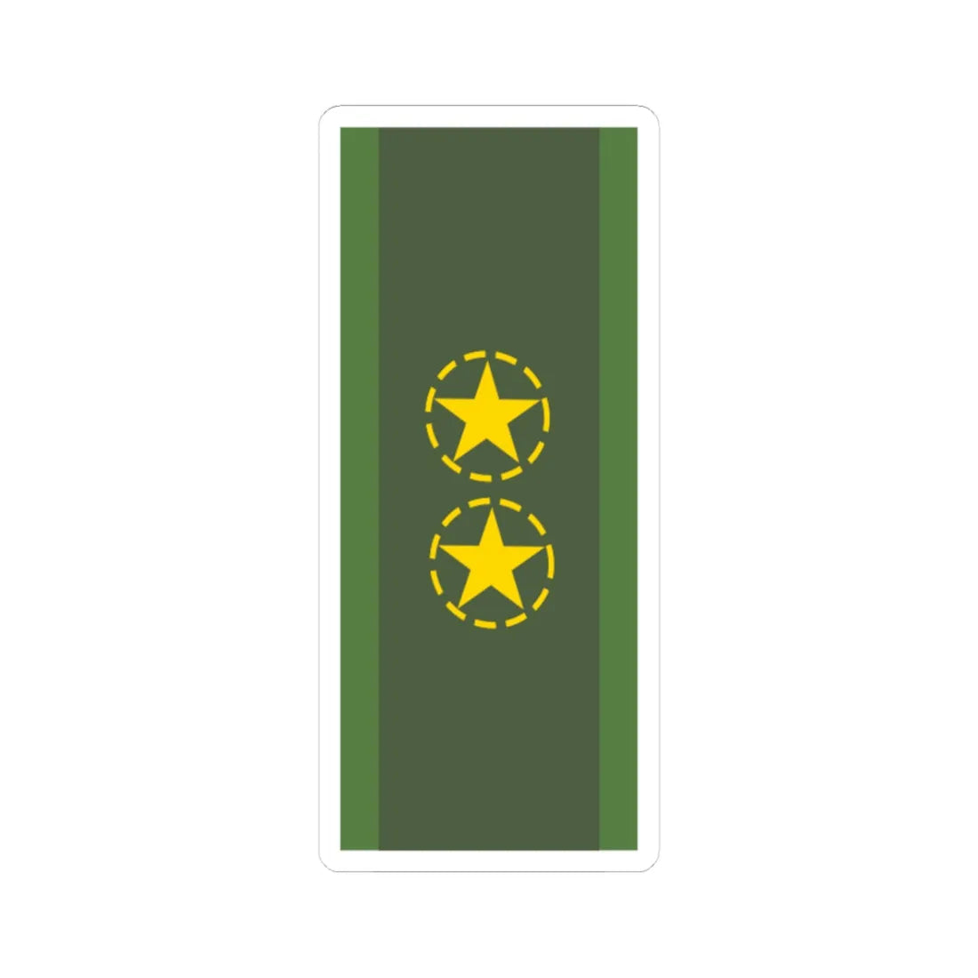 SWE översergeant (Sweden) (Military Rank) STICKER Vinyl Kiss-Cut Decal 3 Inch White - The Sticker Space