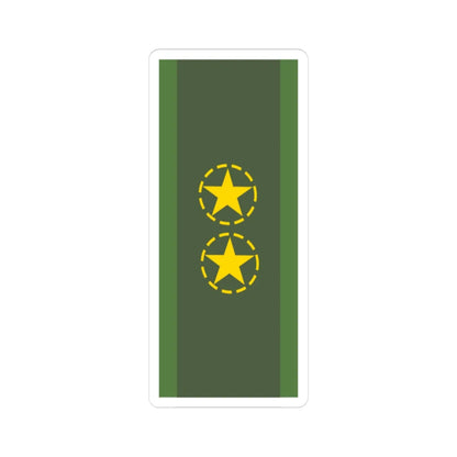 SWE översergeant (Sweden) (Military Rank) STICKER Vinyl Kiss-Cut Decal 3 Inch White - The Sticker Space