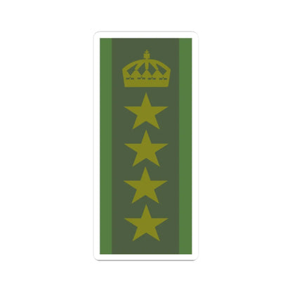 SWE Överste 1. graden (Sweden) (Military Rank) STICKER Vinyl Kiss-Cut Decal 2 Inch White - The Sticker Space